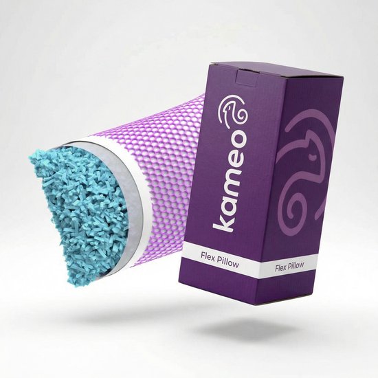 Kameo® Flex Kopfkissen | Anpassbares Kopfkissen bei Nackenbeschwerden | Mit FlexGrid-Kühltechnologie | 60 x 40 cm | Waschbar | Kopfkissen für Seiten- und Rückenschläfer | Memory-Schaum-Kopfkissen | Nackenkissen