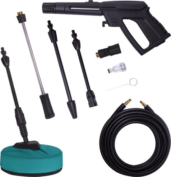 VONROC Hochdruckreiniger - 2200W - 170 bar - 450 l/h - Inkl. 8m Schlauch - Schwarz/Grün