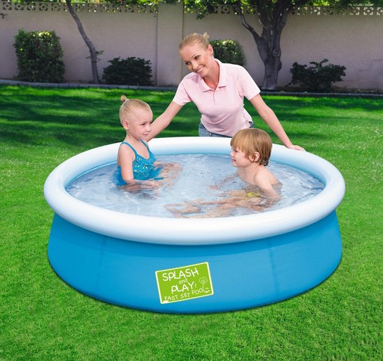 Splash And Play Aufblasbares Kinderbecken - Rund - 152 cm - 477 Liter - PVC - Für Garten