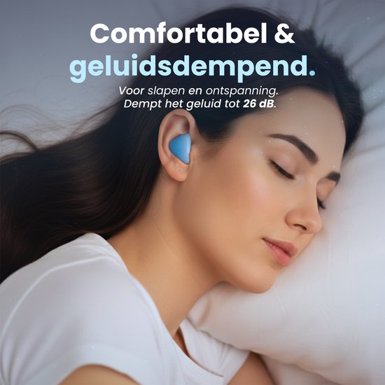 PurelyGoods® Schlaf-Ohrstöpsel - 20 Silikon-Schlaf-Ohrstöpsel - Anti-Schnarch - Seitenschläfer