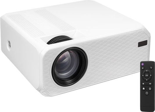 Audyn Beamer - Full HD 1080P - Tragbarer Mini-Beamer - Drahtloser Projektor - Wifi und Bluetooth - Hdmi, Usb und Aux - Weiß