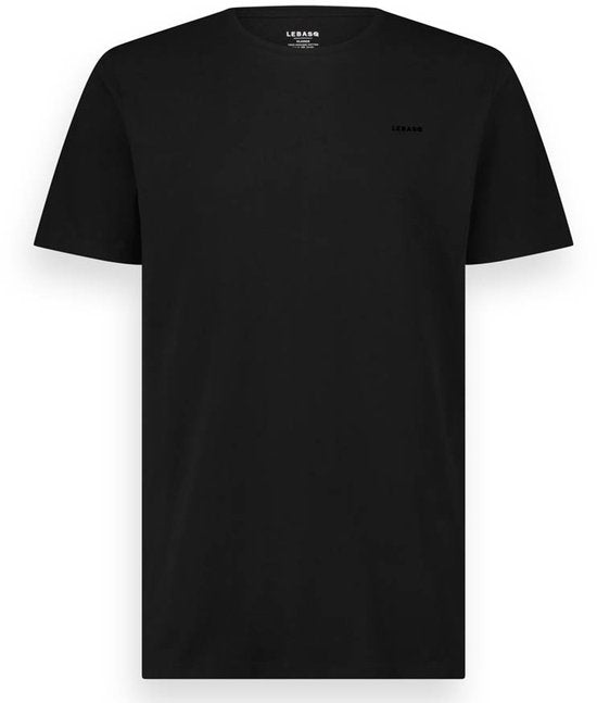 LEBASQ - The Baker - T-Shirt - Kurzarm - Pechschwarz - Schwarz - XL - Bio-Baumwolle - 3D-Druck auf der Brust
