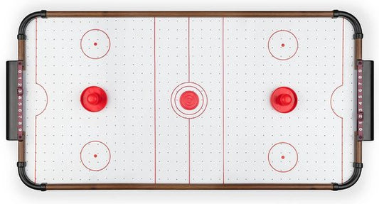 Toyrific Air Hockey Tisch 27 Zoll Braun 5-teilig