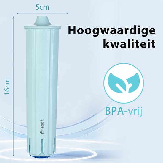 Saaf Filter passend für Jura - 3 Stück - Claris Blue - 71311 - 67007 - Impressa Micro Giga C F J Z - Kalk- und Wasserfilter