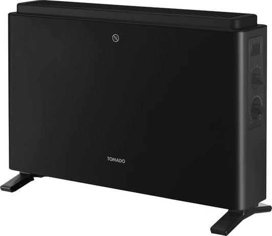 Tomado THC2003B - Elektroheizung - Konvektorheizung - 24m² - 2000 Watt - Schwarz