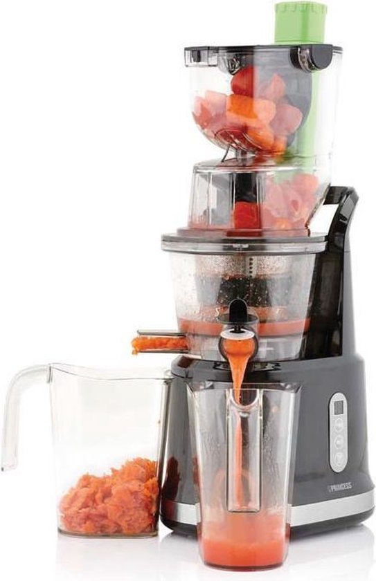 Princess Slowjuicer 202045 - Saftpresse - Entsafter - Extra große Einfüllöffnung - Hohe Saftausbeute