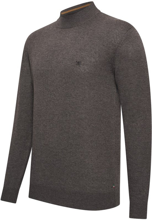 Cappuccino Italia - Herren Pullover Novara Rollkragenpullover - Grau - Größe M