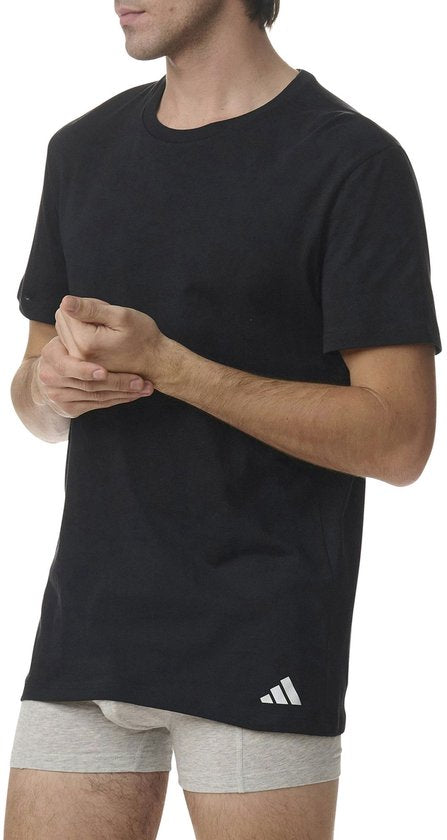 Adidas T-Shirt mit Rundhalsausschnitt für Herren (3er-Pack) – Größe L