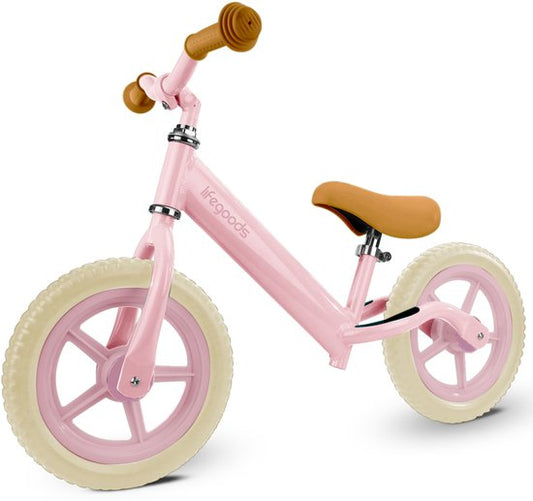 LifeGoods Balance Fahrrad - 2-5 Jahre - Jungen und Mädchen - Balance Bike - Pink