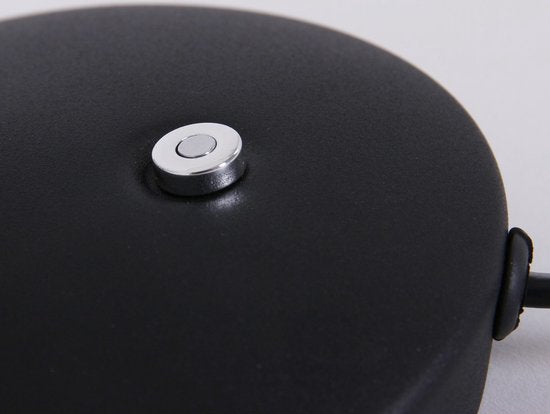 Steinhauer Zenith LED - Wandleuchte Modern - Schwarz - H:12cm - Ø:12cm - Universal - Für Innen - Metall - Wandleuchten - Schlafzimmer - Wohnzimmer