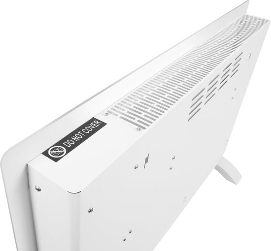 VONROC Luxury Konvektorheizung - Mit Glasscheibe - 1000W/2000W - Beheizt Räume bis zu 24m² - Mit App oder manuell - Einstellbarer Thermostat und Timer - Weiß
