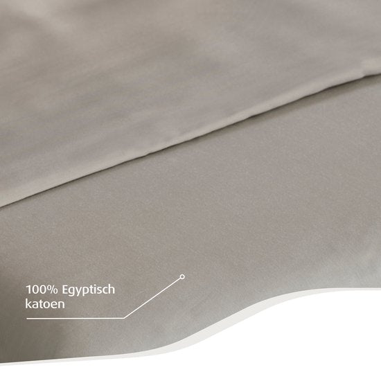 Home by TEMPUR® Topper Spannbetttuch - Natur - 90 x 200 x 9 cm - Ägyptische Baumwolle - Bügelfreies Spannbetttuch - Trocknergeeignet
