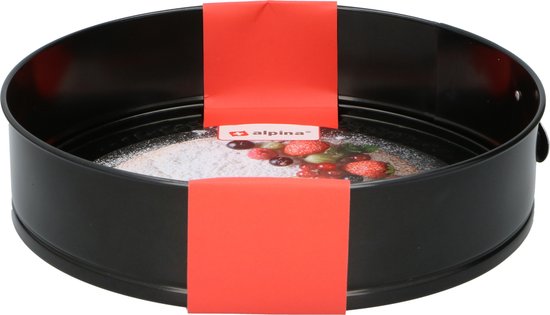 alpina Springform - Antihaft - Metall - Ø 28 x 6,7 CM - Schwarz