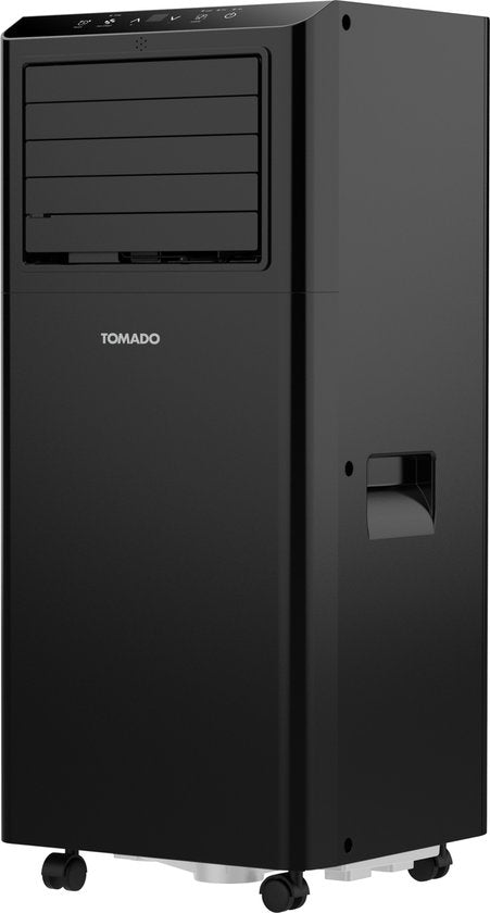 Tomado TMA9002B - Mobiles Klimagerät - 3 in 1 Funktion - Timer - Fensterdichtungsset - 9000 BTU - 80 m3 - Schwarz
