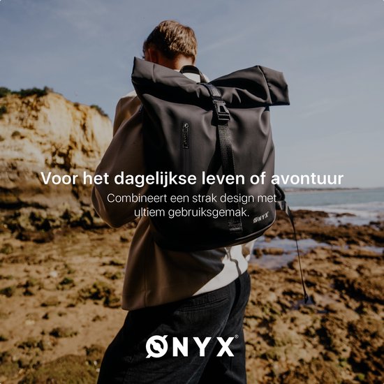 ONYX Rolltop PRO Rucksack 20 bis 30L - Mit Laptopfach - Verstellbarer Rucksack - Reisetasche - Wasserdicht und strapazierfähig - Waldgrün