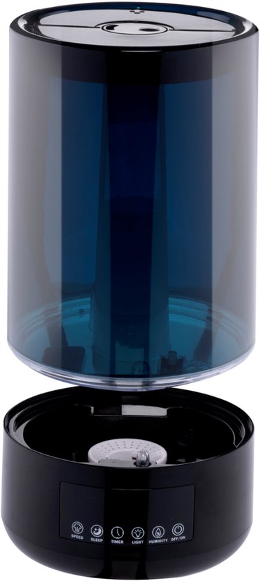Grundig Luftbefeuchter HD-1903A – Ultraschall-Luftbefeuchter 4,3 l – mit Timer und Nachtlicht – inkl. Fernbedienung – Schwarz