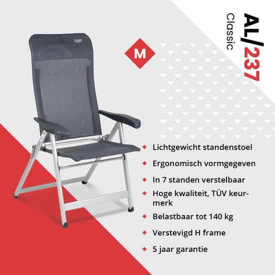 Crespo - Strandkorb - AL/237 - Dunkelgrau