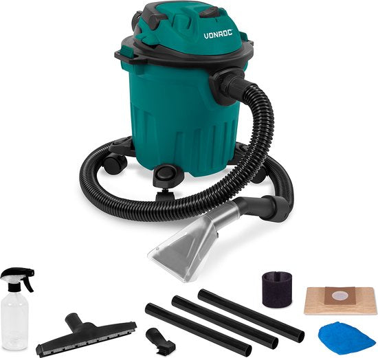 VONROC Fleckenreiniger 1000W - inkl. Sprühflasche, Textildüse und vielem weiteren Zubehör
