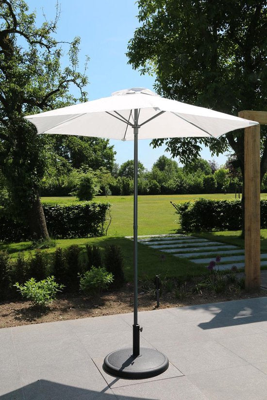 PimXL Sonnenschirm - Ã˜200cm - Weiß