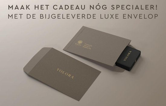 Yolora Damenhalskette mit Kalpa Camaka Kristallanhänger - Farbe Gold - 18K Gelbgold vergoldet - Damenhalskette Gold - Schmuck - Halskette - Luxuriöse Geschenkbox - Geschenkbox - Exklusive Geschenkbox - Schöne Geschenkverpackung