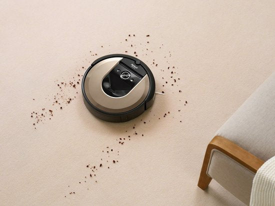 iRobot Roomba i6 Staubsaugerroboter - Intelligente Navigation - Sprachsteuerung - Beige/Schwarz