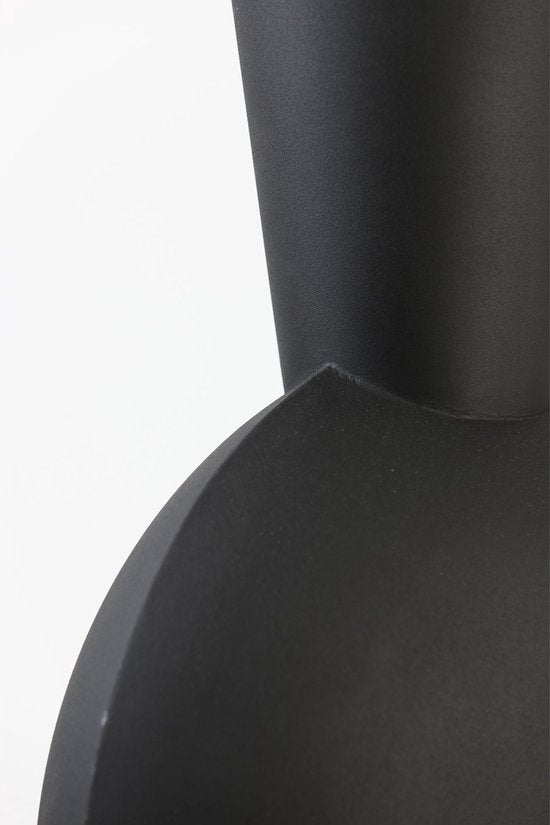Light & Living Vase Kavandu – Schwarz – 37,5 x 22 x 81 cm – Metall – Modern – Blumenvase – Wohnaccessoire – Dekorative Vase für das Wohn- oder Schlafzimmer