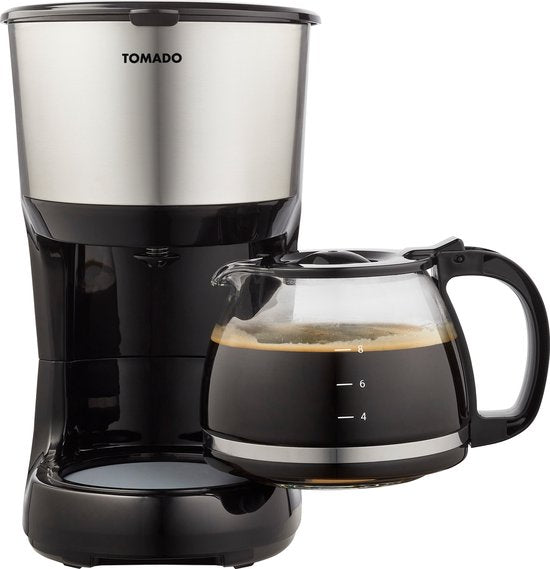 Tomado TCM1201S - Kaffeemaschine - Filterkaffee - 10 Tassen - Schwarz/Edelstahl