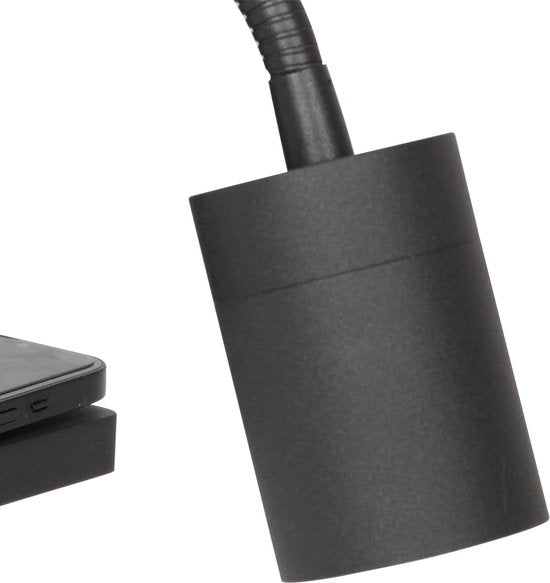 Mexlite Wandleuchte Upround - schwarz - Metall - 3654ZW