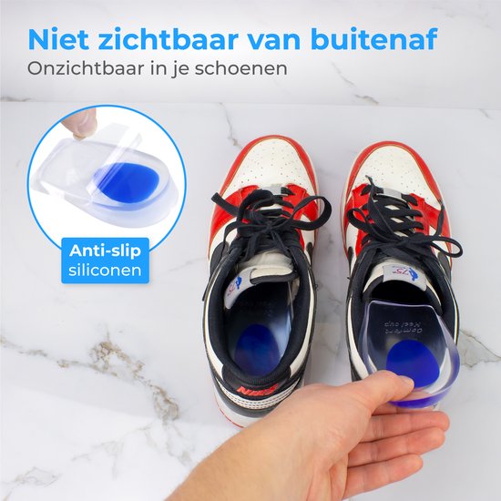 Nuvance - Fersensporn Orthesen - Fersenschoner - Einlagen - Fersensporn - 2 Stück für Größe 39-45 - Blau