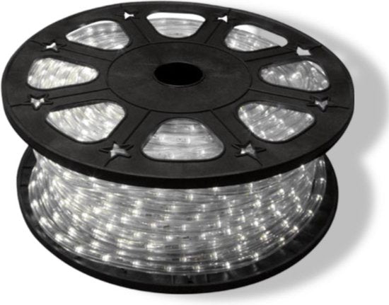 HQ-Power Lichtschnur, 36 LEDs/Meter, 1 Kanal, für den Innen- und Außenbereich, kaltweiß, 45 m