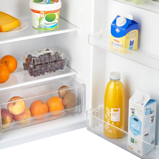 Inventum KK471W Tischkühlschrank energieeffizient - 93 Liter - Ohne Gefrierfach - 47,5 cm breit - LED-Beleuchtung - Energielabel D - Geeignet für Wohnmobile - Freistehend - Weiß