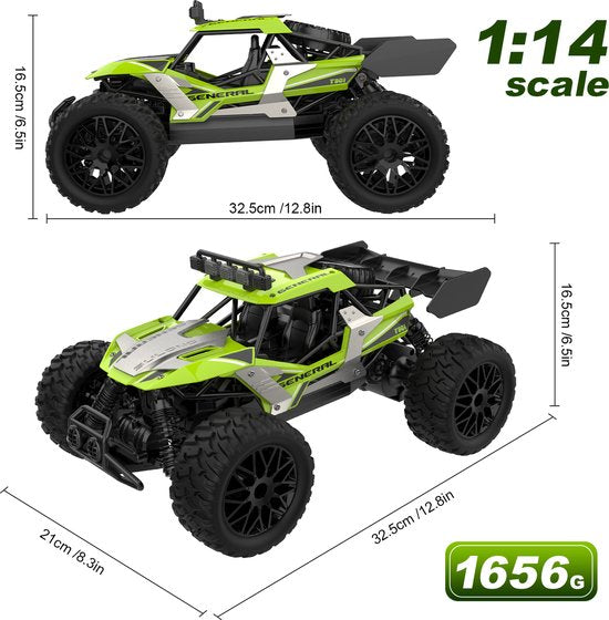 Fuegobird RC Car - RC Fahrzeug - Hochgeschwindigkeits-Spielzeugauto - Off-Road Spielzeugauto - Gemüse