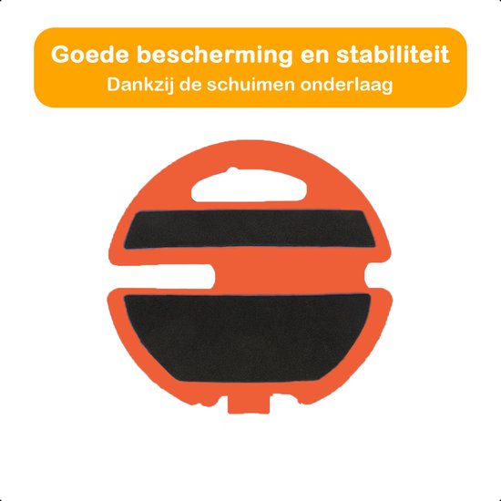 Tennisstock - Tennistrainer - Set mit Gummiband und Tennisball - Orange - Für den Garten - Kinder - Klassiker - Profi - Ferien - Erwachsene
