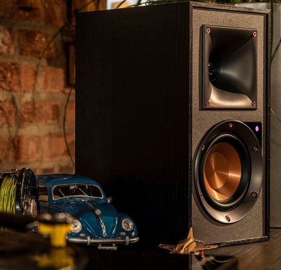 Klipsch R-51PM - Aktive Regal-Lautsprecher - Schwarz ( Paar )