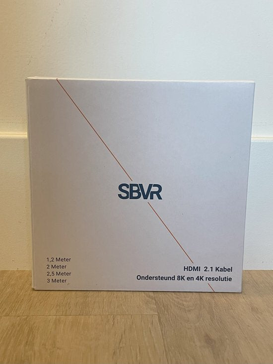 SBVR - HDMI Kabel 2.1 - 8K Ultra HD - 4K 120 Hz - Nylon HDMI Kabel - 1.2 Meter