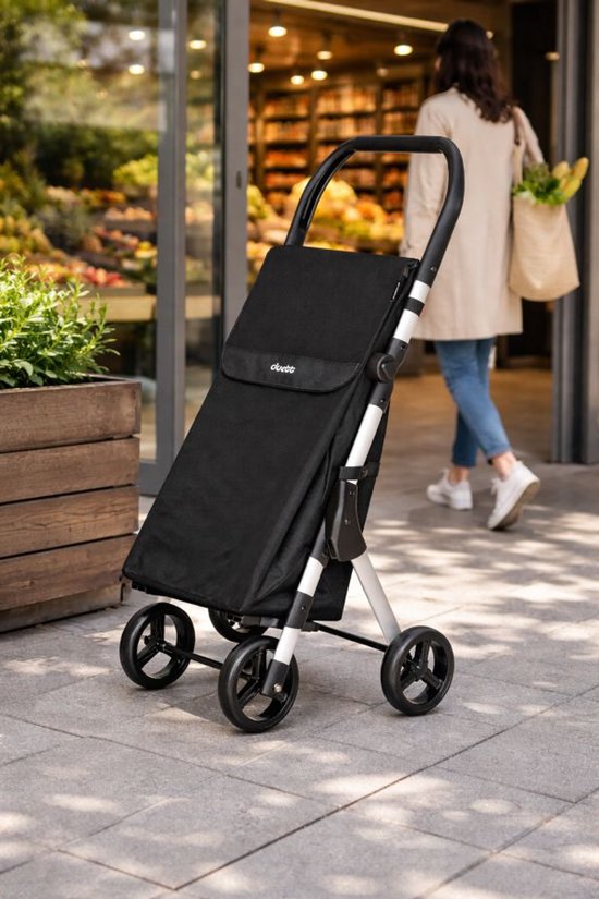 Duett Muuvi Up Einkaufswagen - Tasche Kapazität 46L - 4 Räder - faltbar - Schwarz