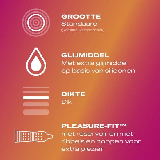 Durex Kondome – Pleasure Me – 40 Stück – Vorteilspackung