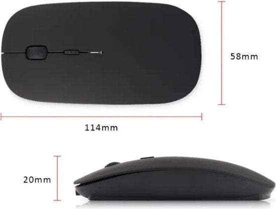 Kabellose Bluetooth-Maus für Laptop, PC und Mac - Silent Click