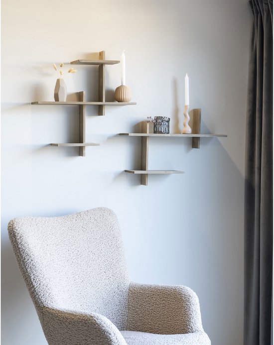 Haus Nordic Ovada Regal - Kiefer Planke, 54x15x58 cm