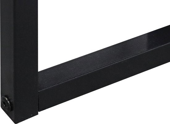 Schwarz-brauner Industrie-Beistelltisch 3er-Set: Stilvoll und platzsparend