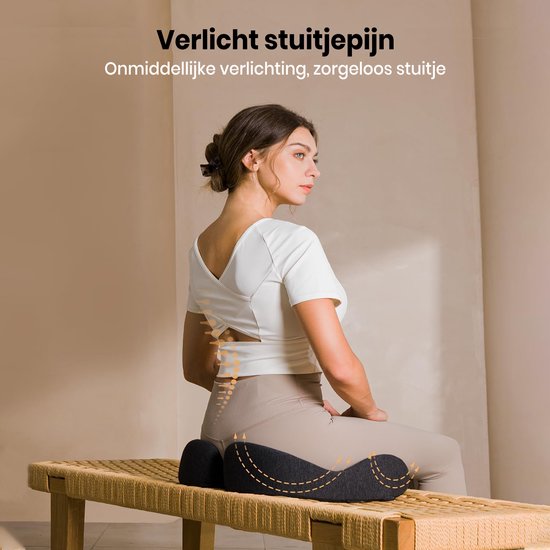 ProtoArc® SC Butterfly Sitzkissen - Ergonomisches Orthopädisches Sitzkissen - Stuhlkissen & Sprungkissen - Memory Foam Keilkissen - Für Bürostuhl, Auto & Zuhause - Atmungsaktiv & Rutschfest
