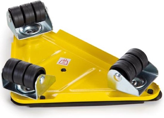 Toolland Möbeltransport-Set mit 4 Rollenecken und Hebel, Tragfähigkeit 100 kg