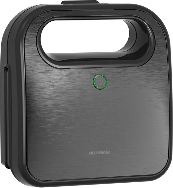 Inventum SG750B - Toasti-Eisen - Panini-Grill - Griddle 22,4 x 13 cm - PFAS frei - Toasti-Maker - 750 Watt - Schwarz