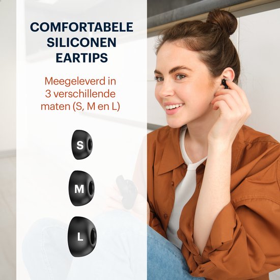 Grundig Wireless Earphones - Bluetooth Kopfhörer - Geräuschunterdrückung ANC+ENC - Kabellose Kopfhörer - Ladecase mit LED-Anzeige - BT 5.3 - Akkulaufzeit 25 Stunden