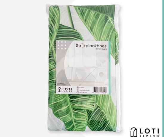 Loti Living Bügeltischbezug 124 x 38 cm - Strelitzia - Bügeltischbezug - Komplettset - Universal