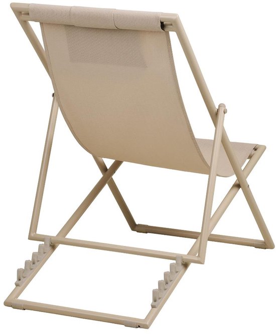 Cille Strandstuhl mit 4-fach verstellbarer Rückenlehne, taupe
