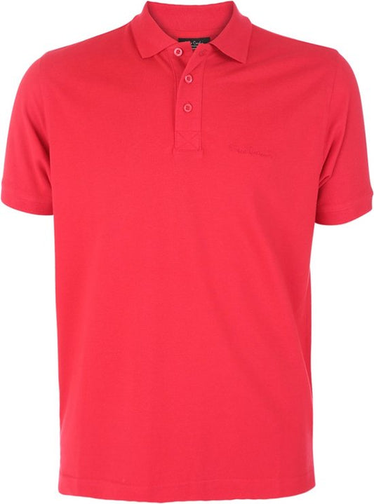 Pierre Cardin - Herren SS Basic Polo - Rot - Größe S