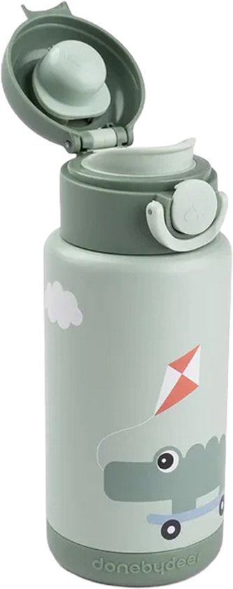 Done by Deer Thermoflasche - Spielplatz - Grün - 340 ml
