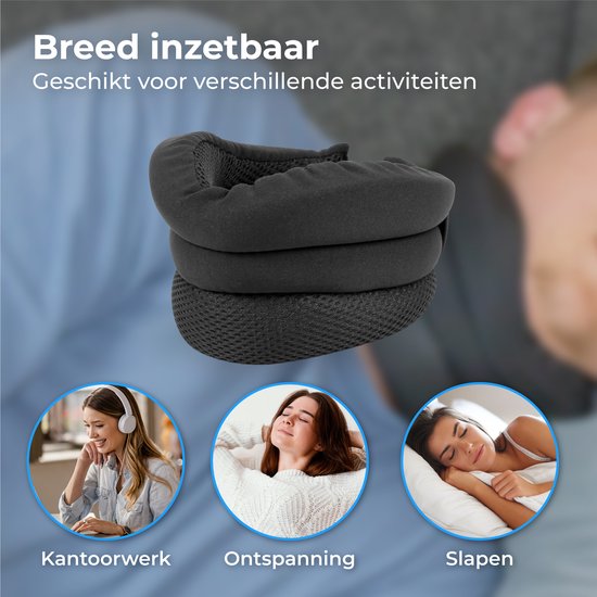 Nuvance - Anti Snore Neck Brace - Halskragen - Anti Snore Pillow - Inklusive eBook - Neck Brace - Reduziert Schnarchen - Neck Band - Anti Snore Produkte - Besserer Schlaf