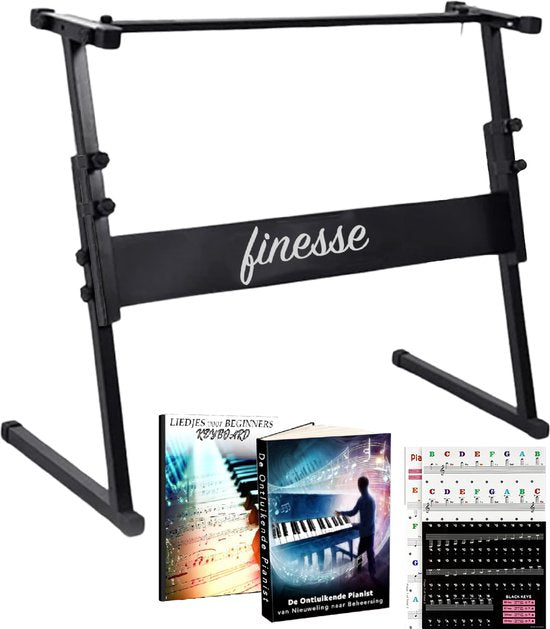 Finesse Keyboardständer - Verstellbar - Stativ - Klavierständer - Keyboardständer